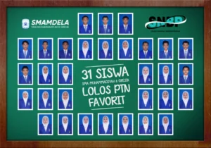 SMAMDELA Cetak Prestasi: 31 Siswa Lolos SNBP 2025 ke PTN Ternama!