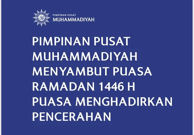10 Pesan Ramadan Pimpinan Pusat Muhammadiyah: Puasa Menghadirkan Pencerahan