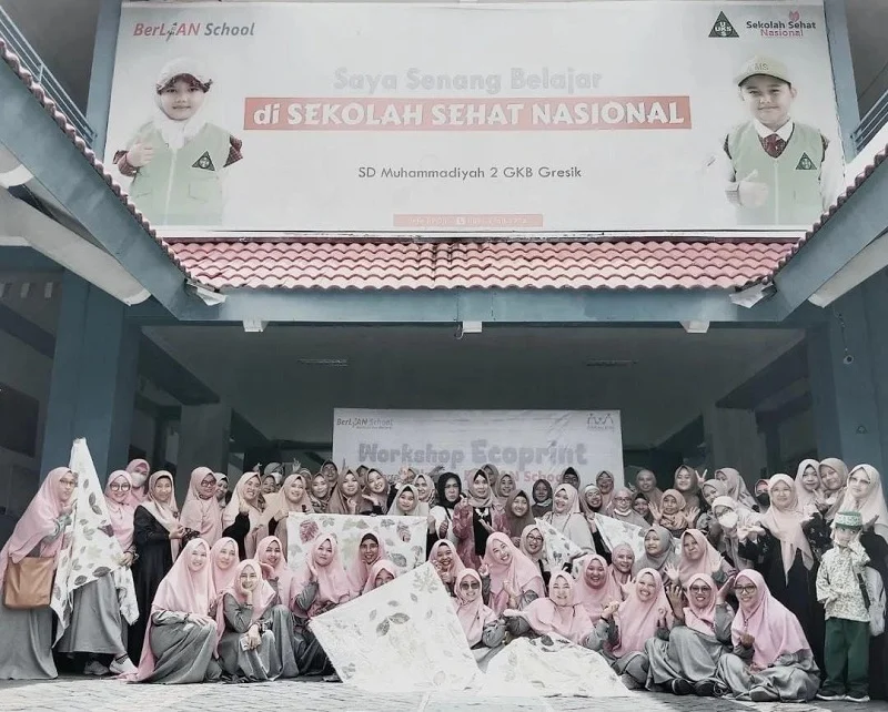 Ikwam Berlian School Workshop Batik Ecoprint