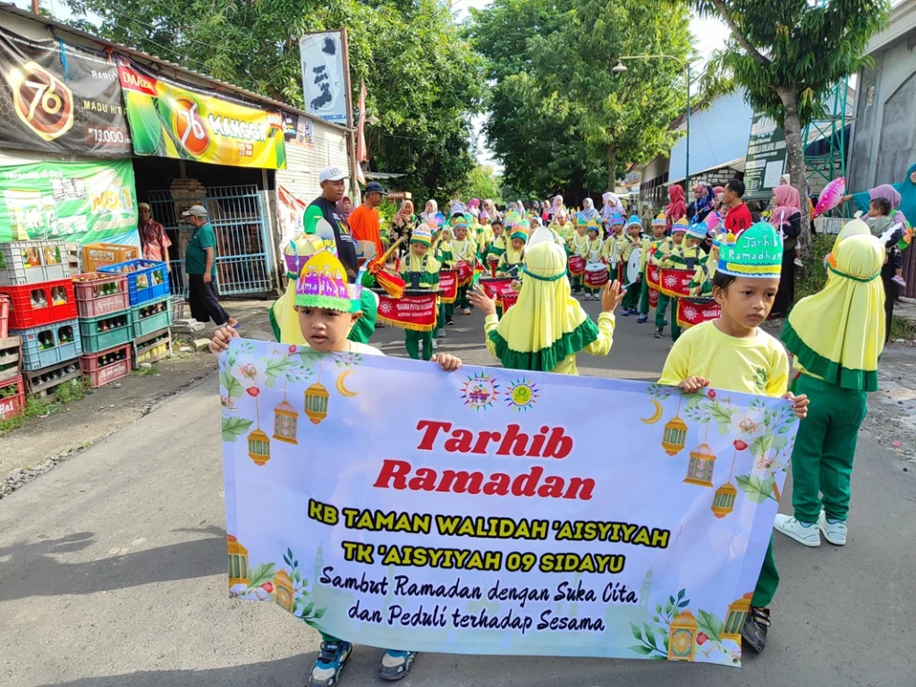 KB Taman Walidah dan TK Aisyiyah 09 Sidayu Tarhib Ramadhan