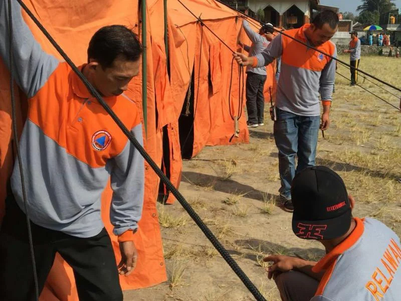 Saat KKN Mahasiswa Ini Bantu Latihan Tanggap Bencana, Demikian Komentarnya