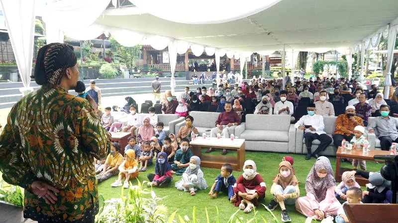 Syawalan SMA Muhi, Master Dongeng Ceramah tentang Fitrah