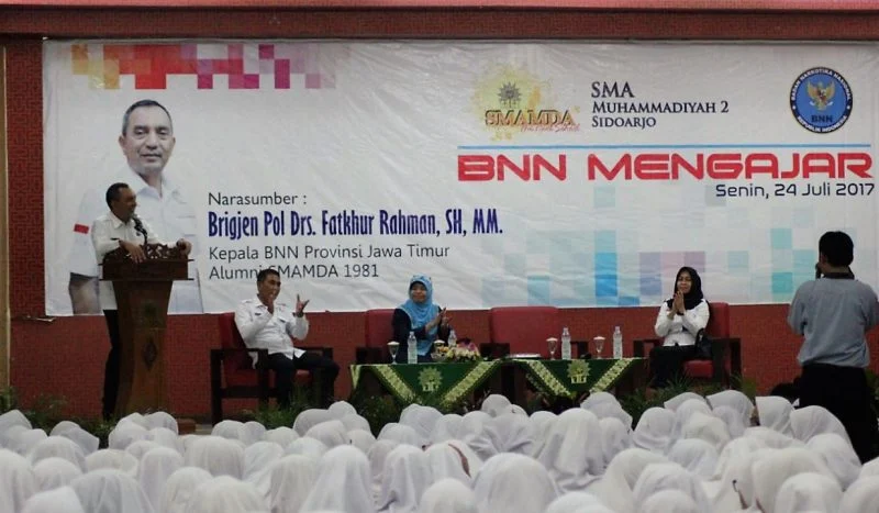 Nostalgia di SMAMDA Sidoarjo, Kepala BNN Provinsi Jatim: 30 Persen Pengguna Narkoba Adalah Pelajar