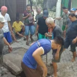 Guyupnya Warga Jatikalang Kerja Bakti Cegah Banjir