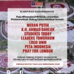 Ada Hoax yang Menumpang Viral Jas Merah Mob “Pray for Lombok”, Ini Penjelasan dari UMM