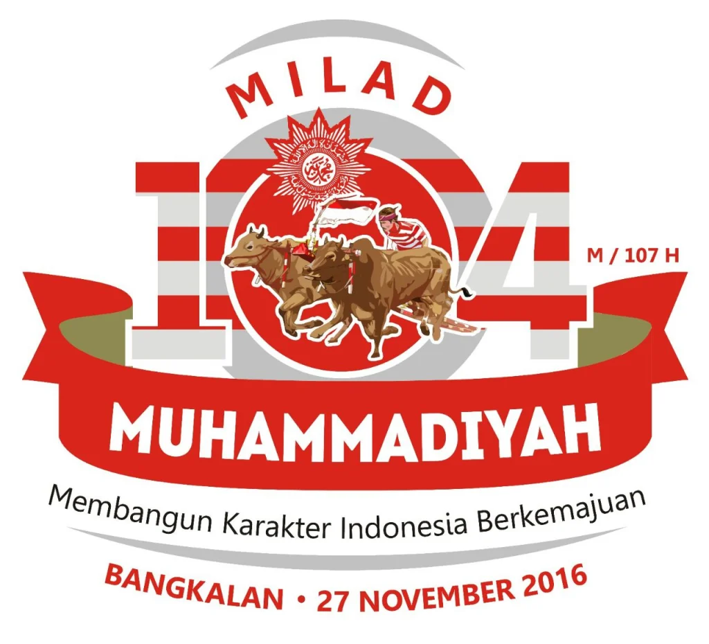 Inilah Logo Resmi Milad ke-104 Muhammadiyah di Bangkalan, Download dan Baca Filosofinya!
