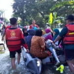 Kali Lamong Meluap, MDMC Gresik Koordinasikan Bantuan Penanganan Banjir