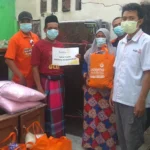 Rumah Warga Terbakar, Lazismu Lumajang Bantu Sembako dan Kasur