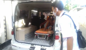 Estafet 7 Ambulans Lazismu Antarkan Satori Pulang dari Denpasar ke Kudus