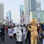 Lazismu Kampanye Ajakan Berkurban di Car Free Day Jakarta