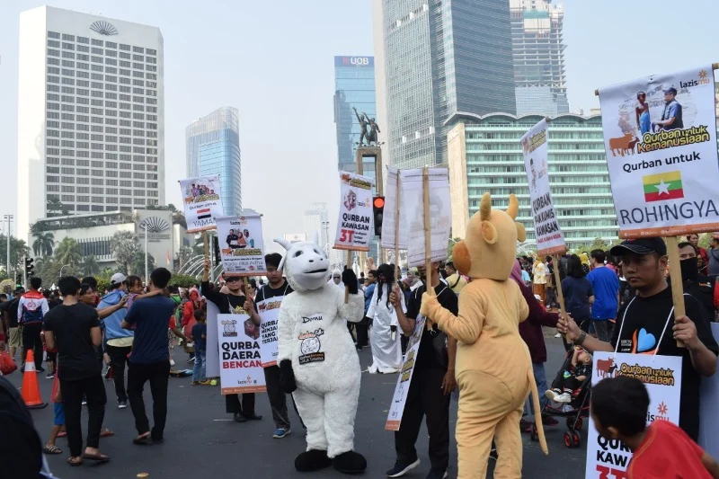 Lazismu Kampanye Ajakan Berkurban di Car Free Day Jakarta