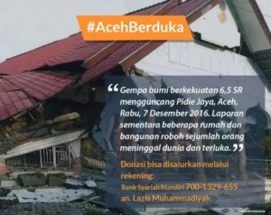 Muhammadiyah Fokus Penanganan Gempa Aceh: Rekening Donasi BSM 700-1329-655