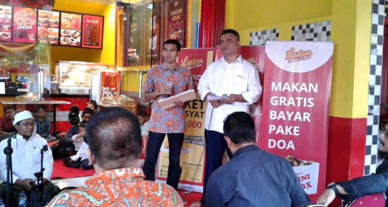 Dibuka di Gresik, Resto Gratis Berbayar Doa