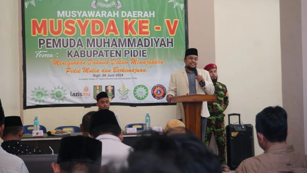 Ketua PWPM Aceh Buka Musyda Ke-V PDPM Pidie, Sampaikan 4 Pilar Pemuda Negarawan