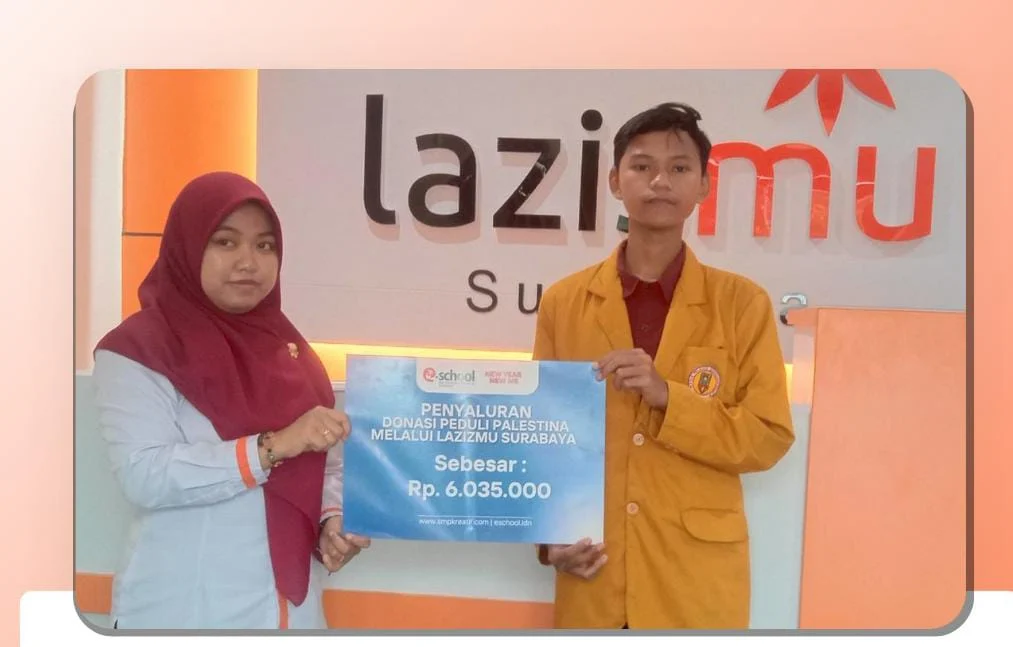 Akhiri ‘New Year, New Me’, SMP Muhammadiyah 18 Surabaya Salurkan Donasi Melalui Lazismu Surabaya