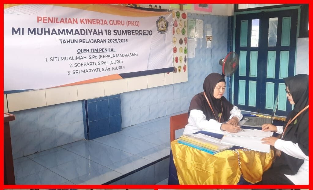 Guru Berkinerja, Madrasah Berprestasi: MIM 18 Sumberrejo Gelar PKG Tahun Pelajaran 2025/2026