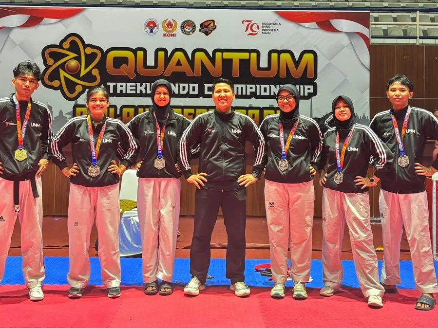Atlet Taekwondo UMM Borong Medali di Kejuaraan Nasional Kemenpora RI