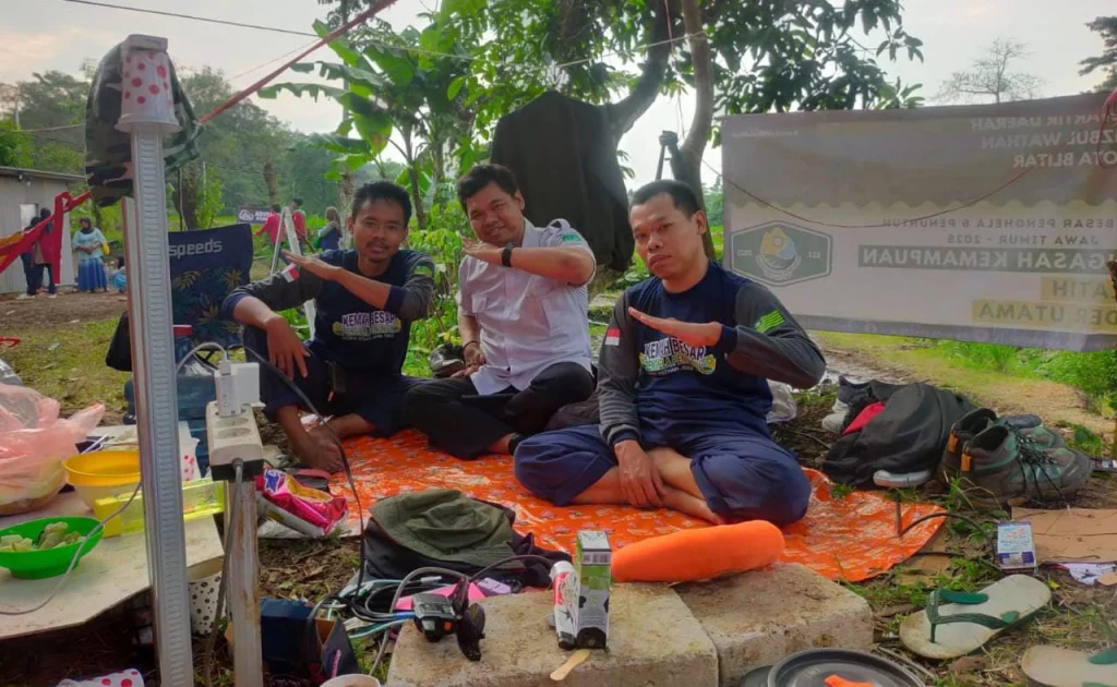 Semangat Tiga Bersaudara Kwarda HW Kota Blitar Ikuti Diklat Akbar HW dan Touring BikersMU