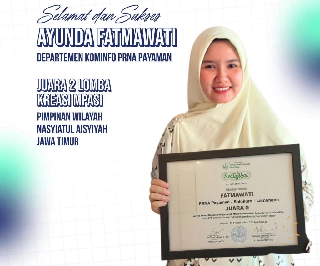 Ayunda Fatmawati Raih Juara 2 Lomba Kreasi MPASI Tingkat Wilayah