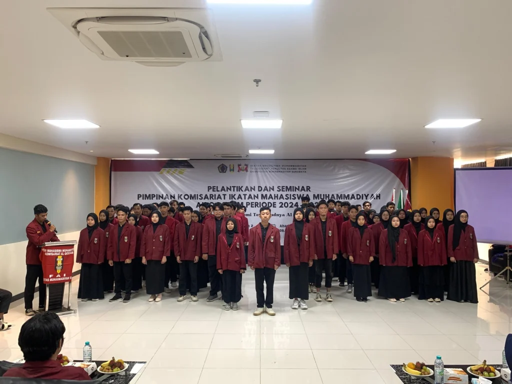 Pelantikan di SMAMDA Tower Surabaya, Ini Pesan Dekan FAI UM Surabaya untuk IMM Al-Qossam