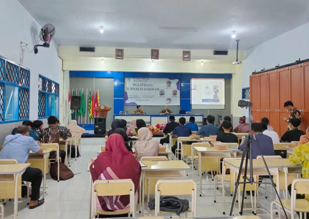 Pelatihan Jurnalistik Dakwah Majelis Tabligh PCM Genteng Undang PWMU.CO dan tvMu