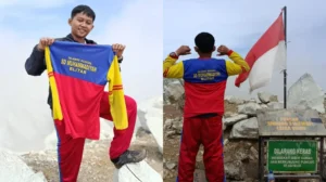 Puncak Gunung Sindoro Berhasil Ditaklukkan Oleh Murid SD Muhammadiyah Kota Blitar