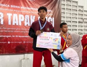 Wusthon Hanafi Siswa Mamsaka Raih Juara 1 Tapak Suci O2SM se-Keresidenan Bojonegoro