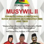 Inilah Agenda yang akan Dibahas Musywil FOKAL IMM Jatim