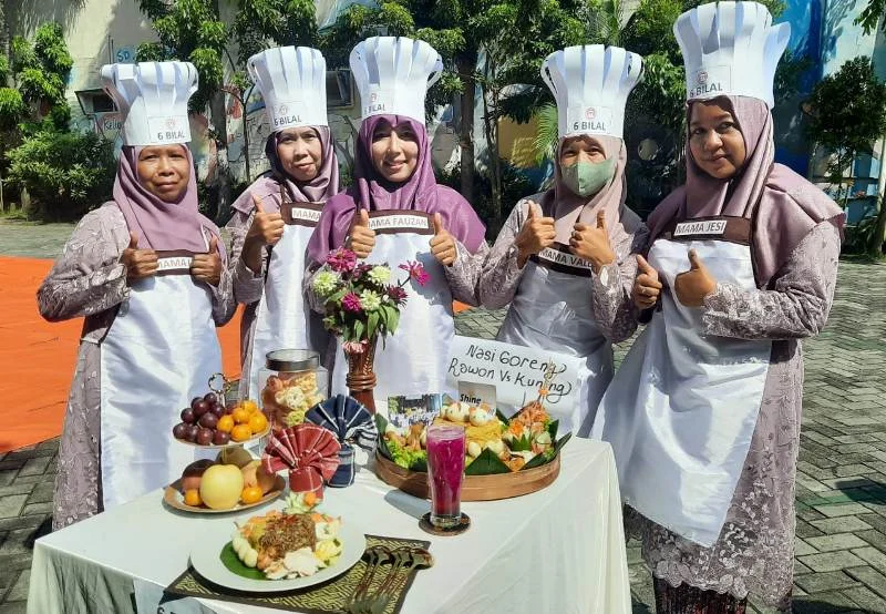 Keseruan Lomba Masak Nasi Goreng Milad SD Muwri