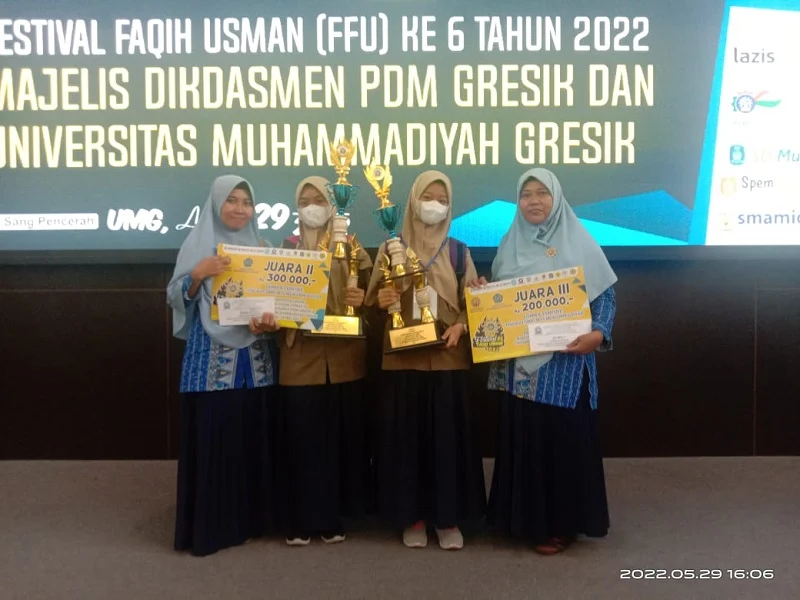 Siswa MTsM 10 Mojopetung Juara Tahfidh FFU VI
