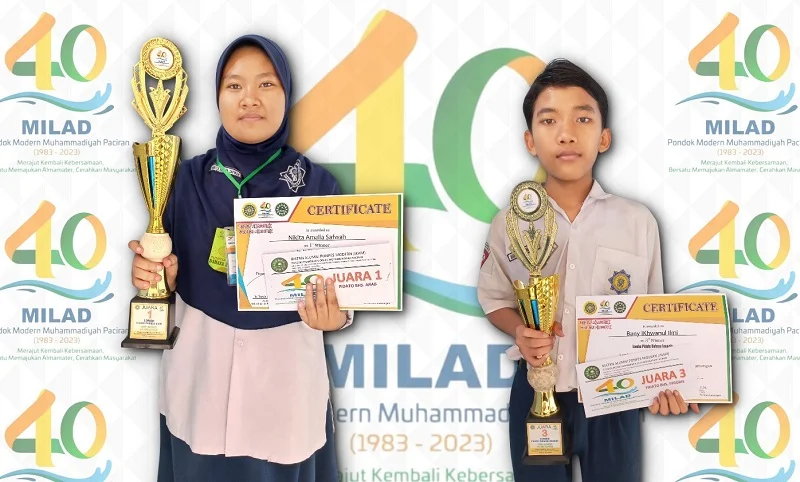 Siswa MTsM 9 Wotan Juara Pidato 2 Bahasa