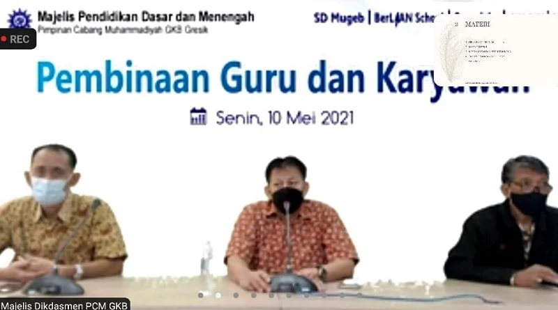 Disiplin Prokes dan Larangan Mudik untuk Guru Muhammadiyah GKB