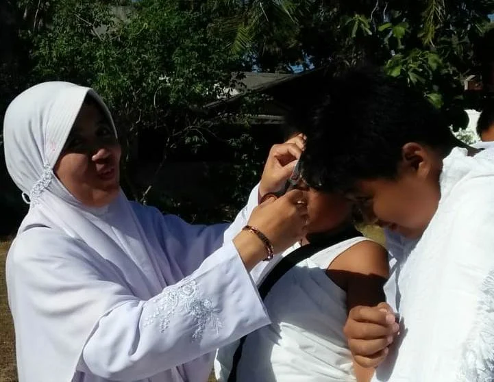 Desain Lapangan Polsek bak Makkah, Pengalaman Tahallul pun Rambut Dipotong Betulan