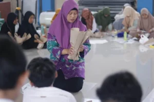 Membuat Buket dari Kain dan Kertas Minyak