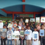 Siswa MI Assaadah Bungah Gelar Kirab Isra Mikraj, Ini Serunya