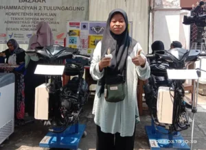 Sepeda Motor 4 Tak Made In SMKM Tulungagung Dipamerkan