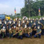 Saat Apel Milad, Rombongan Ini Menarik Perhatian dengan Topeng Kasman Singodimedjo