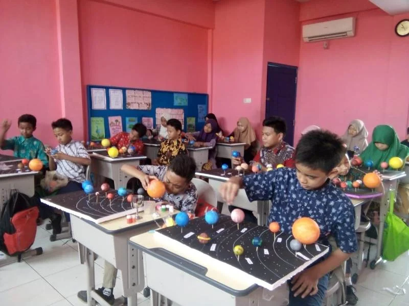 Uprak Membuat Miniatur Tata Surya, Luar Biasa Hasilnya