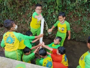 Outbound SD Muga, Asyiknya Bermain Ini