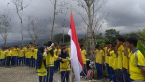 X-Mission, Siswa Smamio Berhasil Kibarkan sang Merah Putih