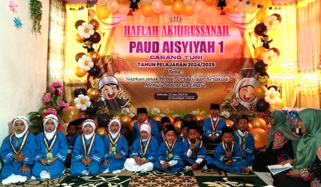 Meriah dan Penuh Arti! PAUD Aisyiyah Turi Sukses Gelar Haflah Akhirussanah
