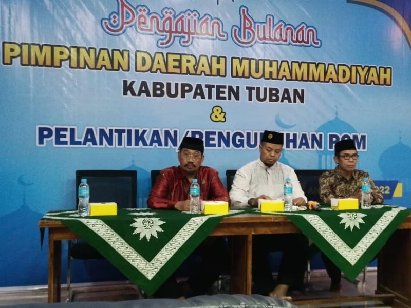Pelantikan Bersama Enam PCM, Ini Pesan PDM Tuban