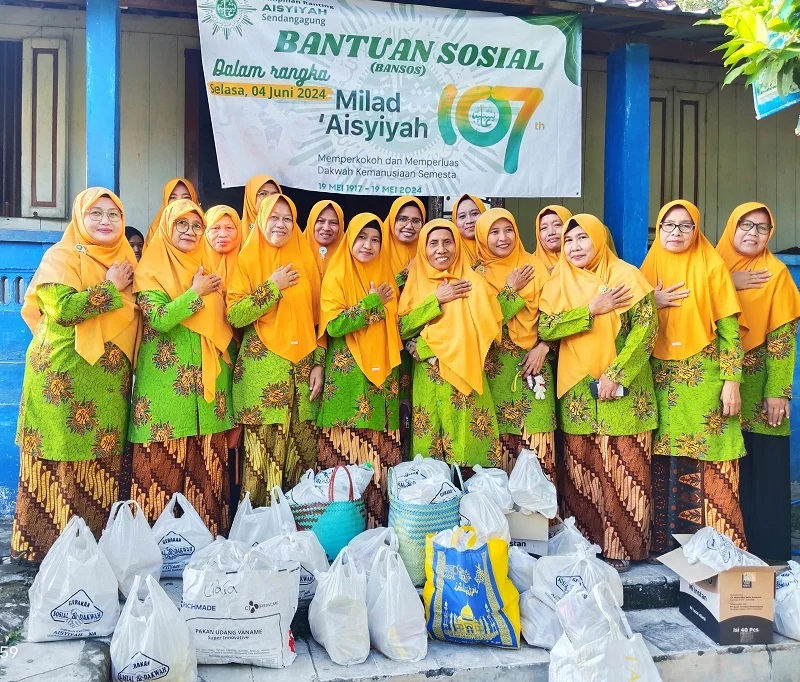 Gebyar Milad Aisyiyah, PRA Sendangagung Adakan Baksos dan Bansos