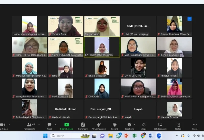 PWNA Jatim Undang Pembicara Taiwan di Webinar Hari Gizi