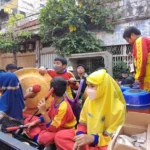 Musik Patrol SD Muhlas Iringi Jalan Sehat Tugu Pahlawan