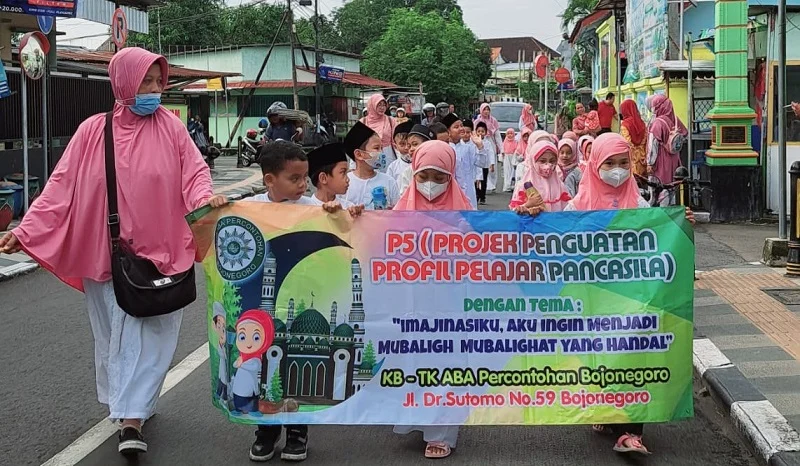 PAUD ABA Percontohan Bojonegoro Memperingati Isra Miraj