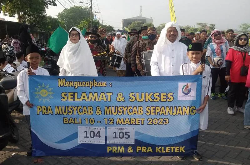 Pawai Akbar Ramaikan Pra Musycab PCM Sepanjang