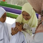 PRA dan NA Sendangagung Kawal Pekan Imunisasi Nasional