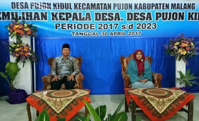 Sempat Terhambat Aturan Calon Tunggal, Aktivis Muhammadiyah Ini Terpilih Kembali sebagai Kepala Desa Pujon Kidul setelah Kalahkan Istrinya