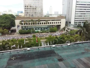 Begini Gambar Pergerakan Massa Aksi 212 di Jl Thamrin, Pagi Ini